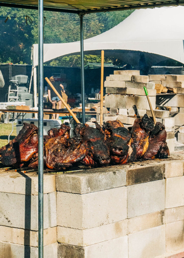 Austin Food & Wine Festival photography with crowds and downtown Austin skyline