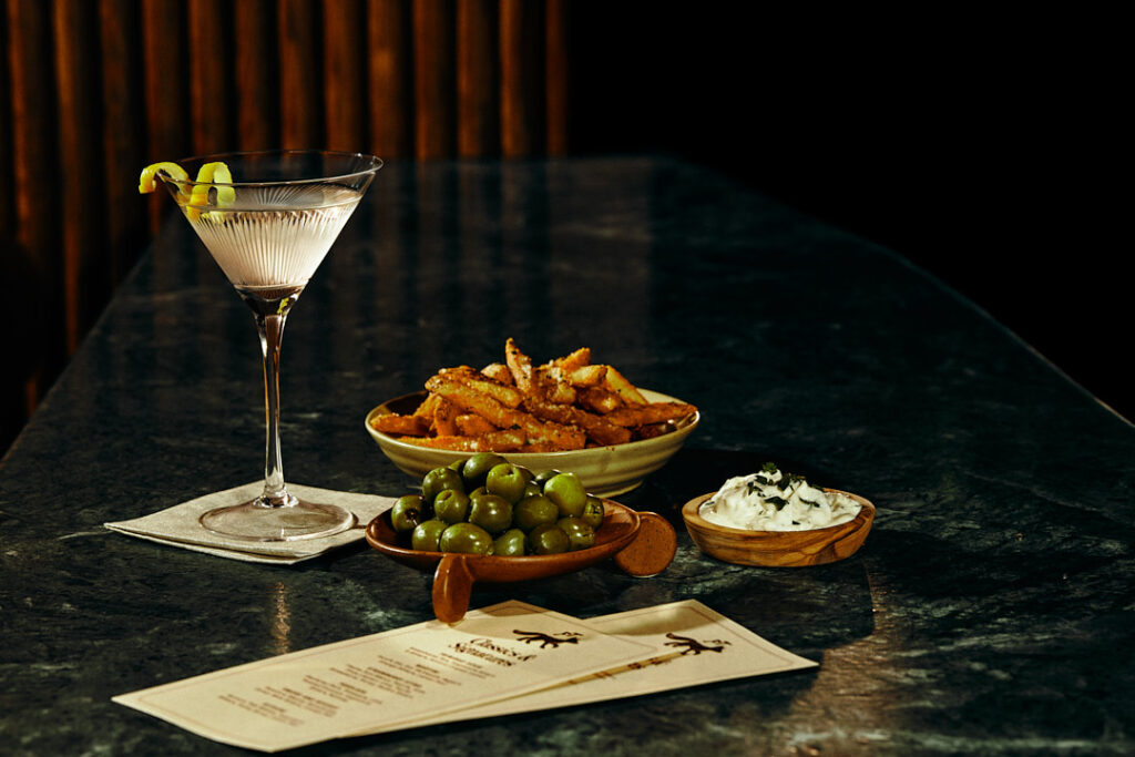 Foxtail Bar photography still life food and cocktail setup