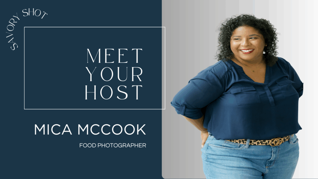 Mica McCook smiling, host of The Savory Shot, sharing lived experience with ADHD creativity burnout